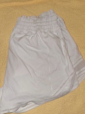 Lululemon lace trimmed shorts